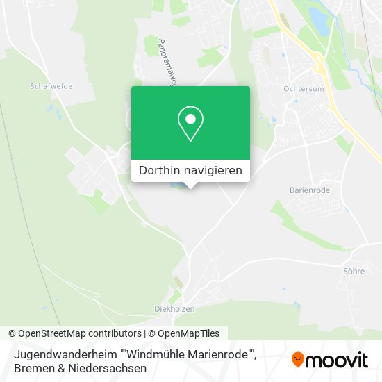 Jugendwanderheim ""Windmühle Marienrode"" Karte