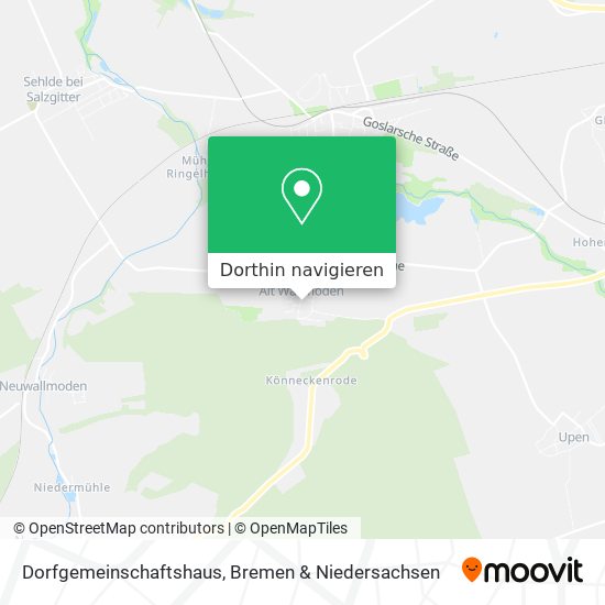 Dorfgemeinschaftshaus Karte