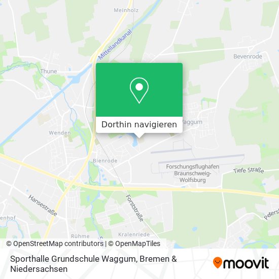 Sporthalle Grundschule Waggum Karte