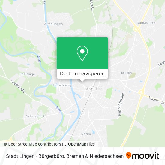 Stadt Lingen - Bürgerbüro Karte