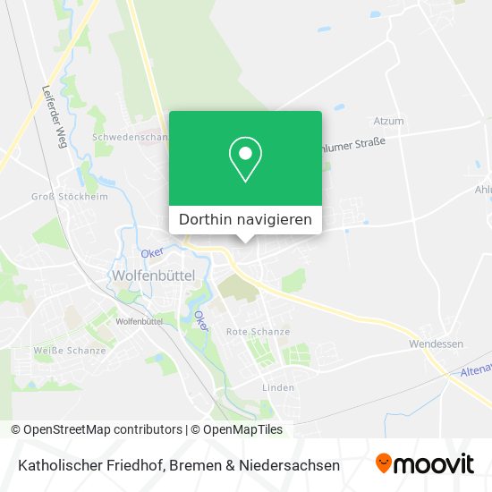 Katholischer Friedhof Karte