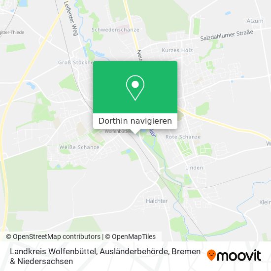 Landkreis Wolfenbüttel, Ausländerbehörde Karte