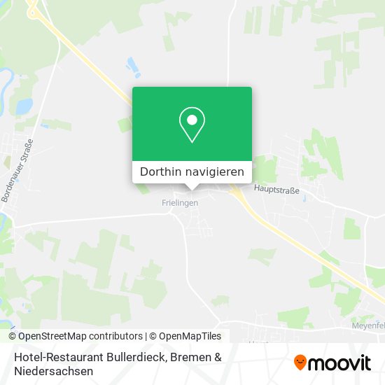Hotel-Restaurant Bullerdieck Karte
