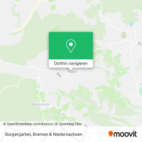Bürgergarten Karte
