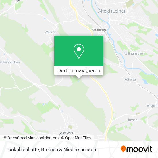 Tonkuhlenhütte Karte