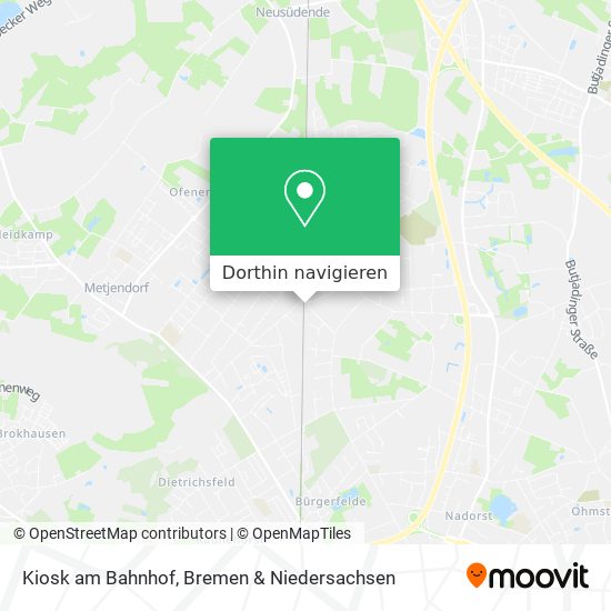 Kiosk am Bahnhof Karte