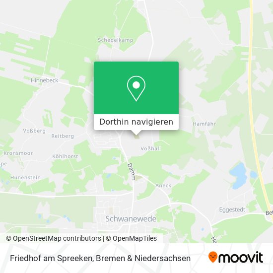 Friedhof am Spreeken Karte