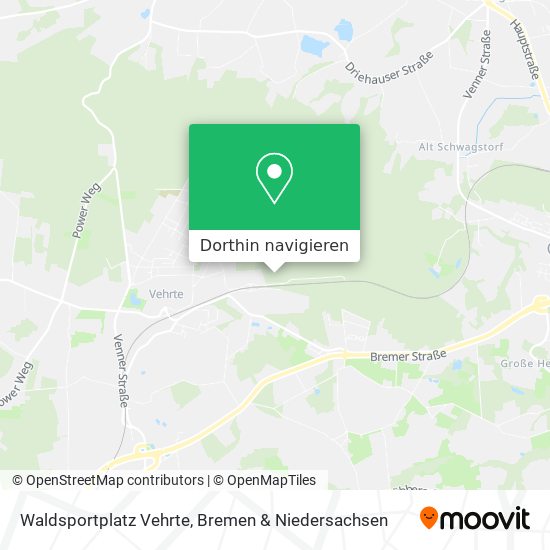 Waldsportplatz Vehrte Karte