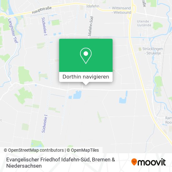 Evangelischer Friedhof Idafehn-Süd Karte