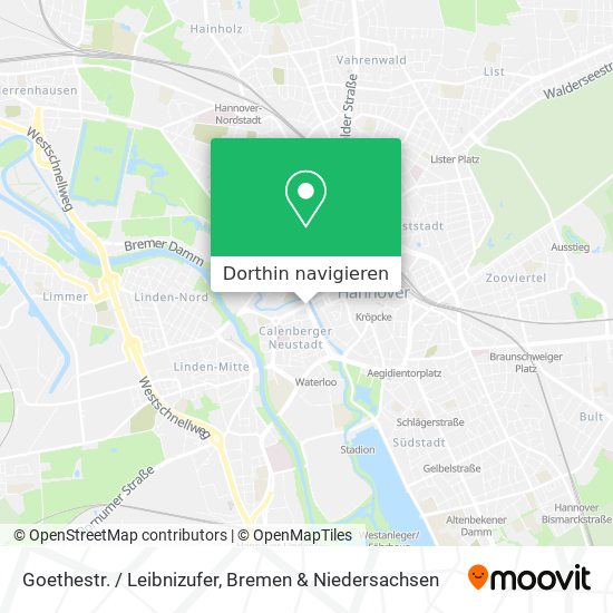 Goethestr. / Leibnizufer Karte