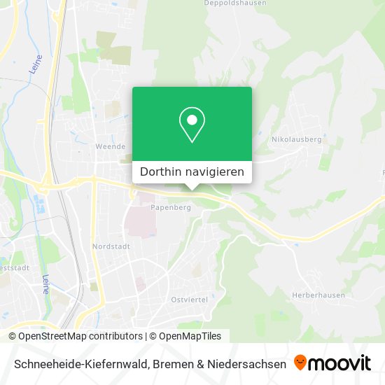 Schneeheide-Kiefernwald Karte