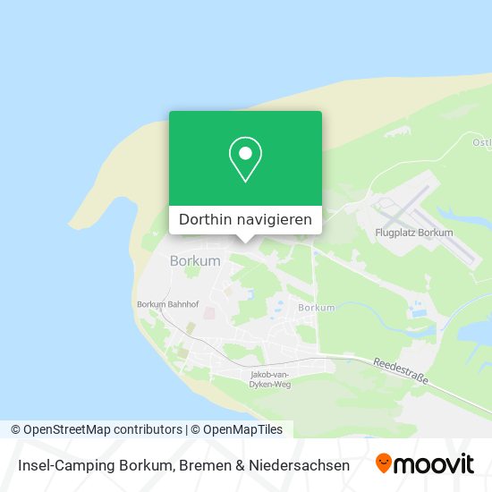 Insel-Camping Borkum Karte