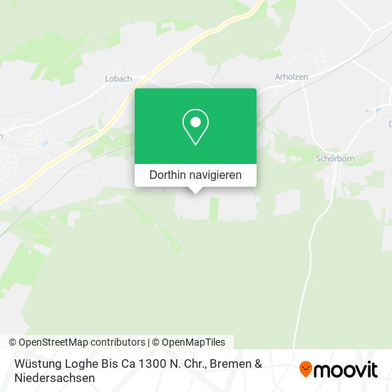 Wüstung Loghe Bis Ca 1300 N. Chr. Karte