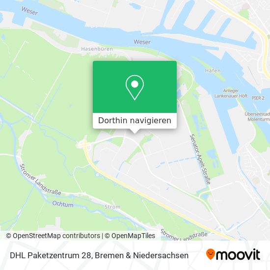 DHL Paketzentrum 28 Karte