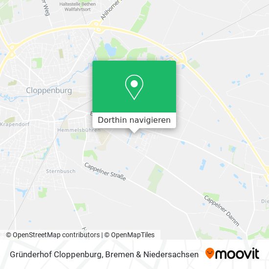 Gründerhof Cloppenburg Karte