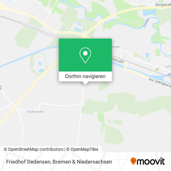 Friedhof Dedensen Karte