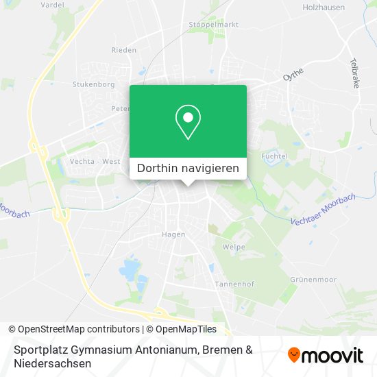 Sportplatz Gymnasium Antonianum Karte