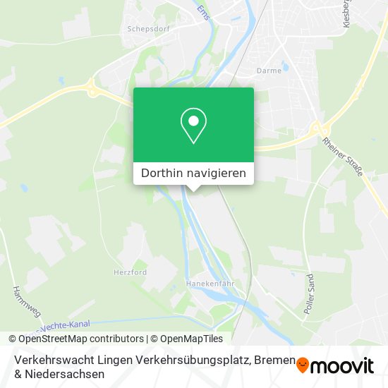 Verkehrswacht Lingen Verkehrsübungsplatz Karte