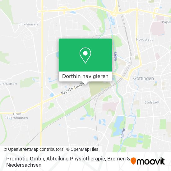 Promotio Gmbh, Abteilung Physiotherapie Karte