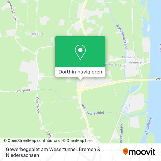 Gewerbegebiet am Wesertunnel Karte