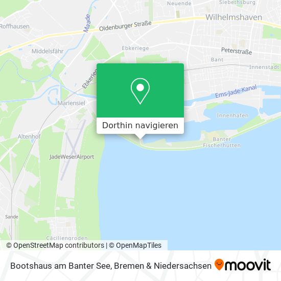 Bootshaus am Banter See Karte