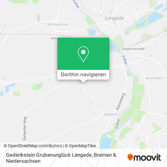 Gedenkstein Grubenunglück Lengede Karte