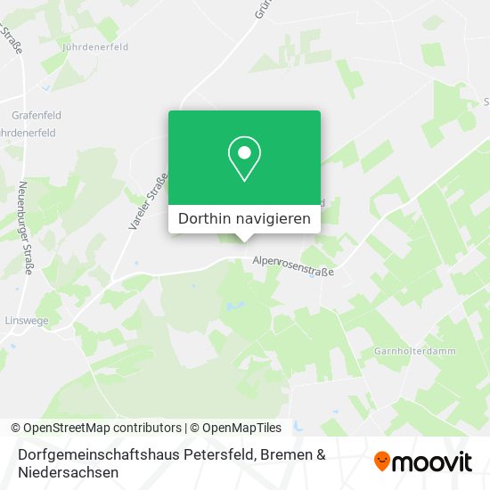 Dorfgemeinschaftshaus Petersfeld Karte