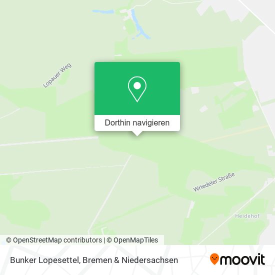 Bunker Lopesettel Karte