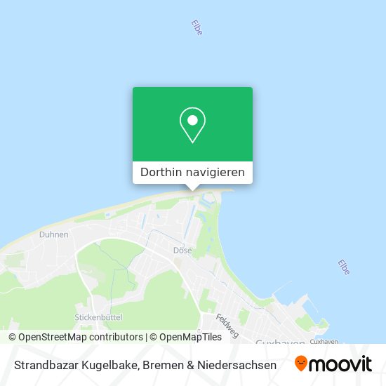 Strandbazar Kugelbake Karte