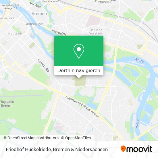 Friedhof Huckelriede Karte