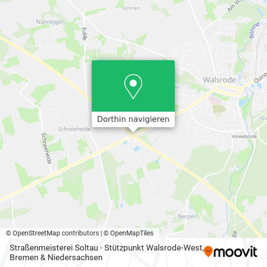 Straßenmeisterei Soltau - Stützpunkt Walsrode-West Karte