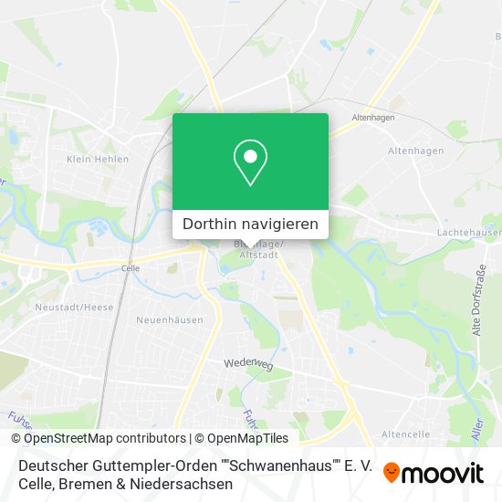 Deutscher Guttempler-Orden ""Schwanenhaus"" E. V. Celle Karte