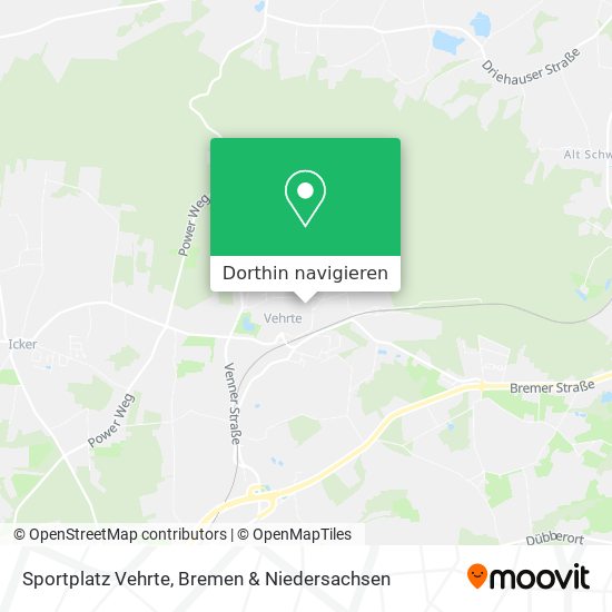 Sportplatz Vehrte Karte