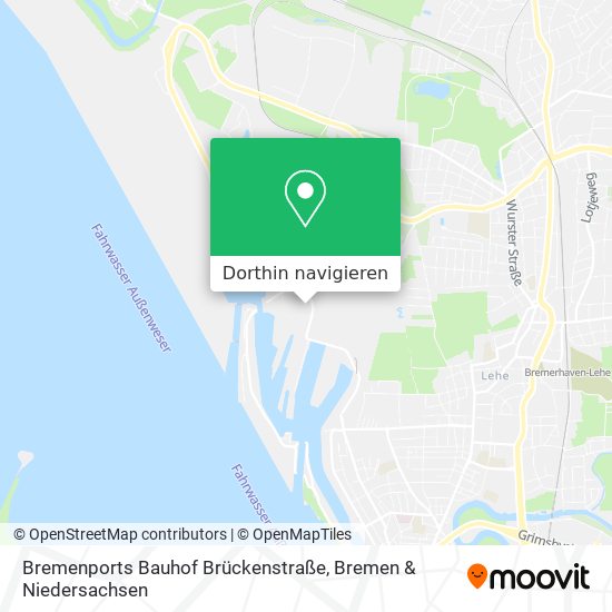 Bremenports Bauhof Brückenstraße Karte