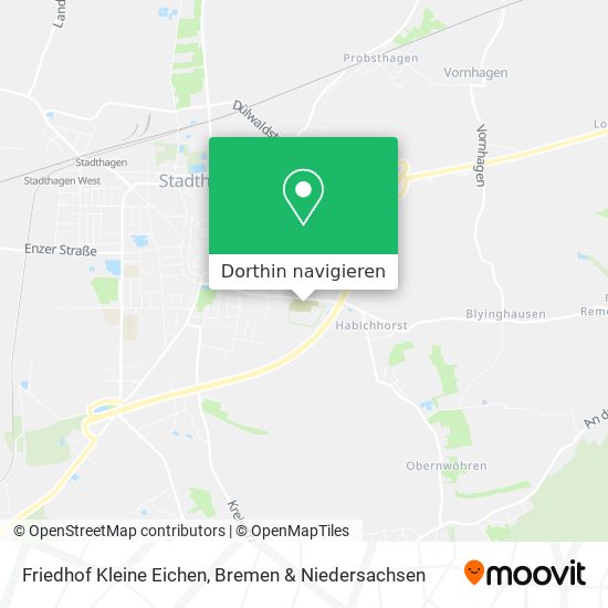 Friedhof Kleine Eichen Karte