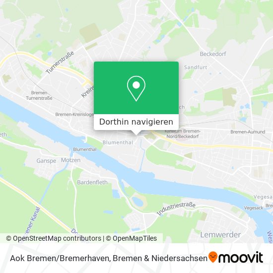 Aok Bremen/Bremerhaven Karte