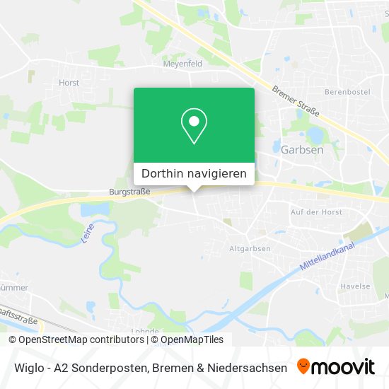 Wiglo - A2 Sonderposten Karte