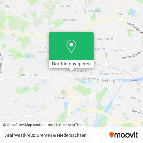 Aral Westkreuz Karte