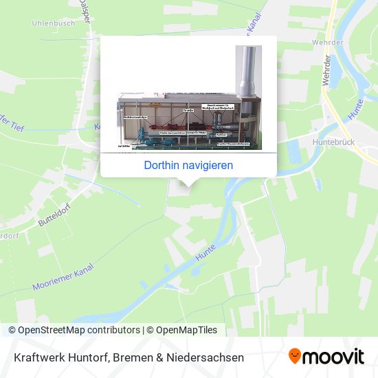 Kraftwerk Huntorf Karte