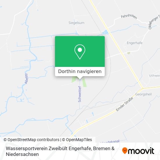 Wassersportverein Zweibült Engerhafe Karte