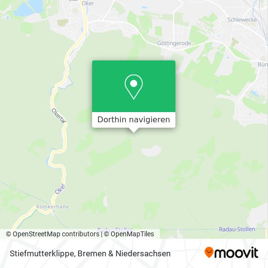 Stiefmutterklippe Karte