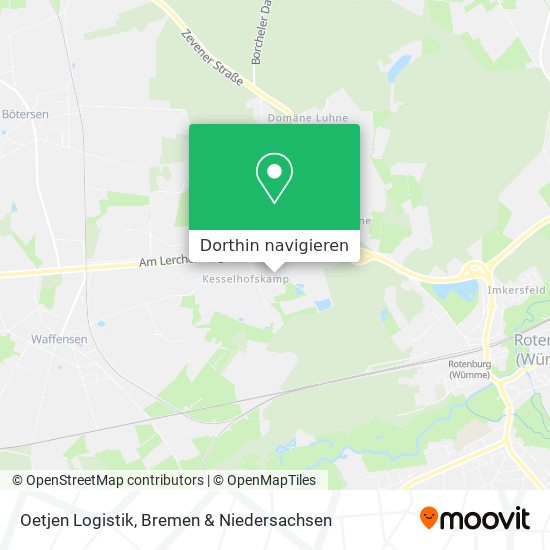Oetjen Logistik Karte