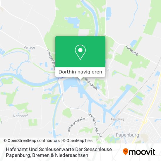Hafenamt Und Schleusenwarte Der Seeschleuse Papenburg Karte