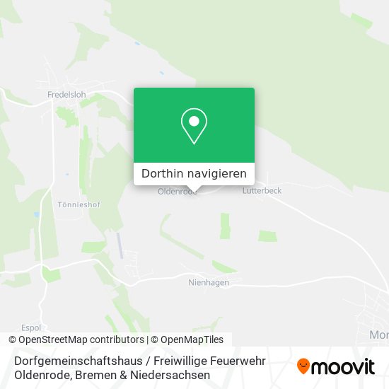 Dorfgemeinschaftshaus / Freiwillige Feuerwehr Oldenrode Karte