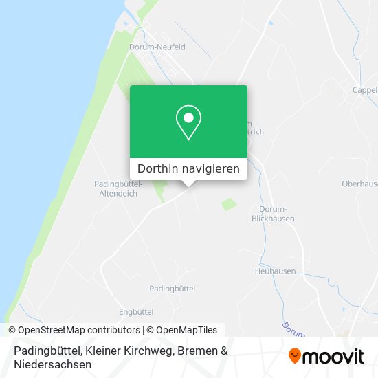 Padingbüttel, Kleiner Kirchweg Karte