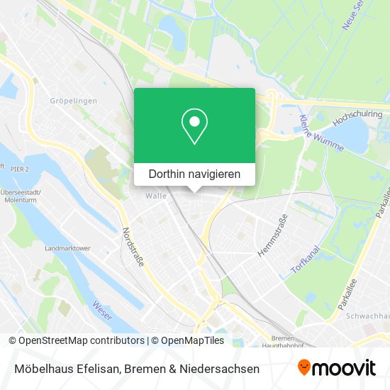 Möbelhaus Efelisan Karte