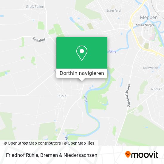 Friedhof Rühle Karte