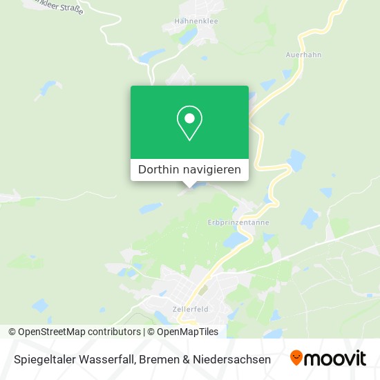 Spiegeltaler Wasserfall Karte