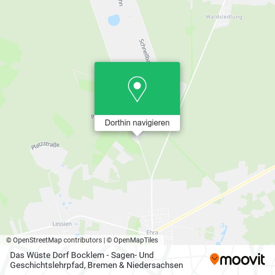 Das Wüste Dorf Bocklem - Sagen- Und Geschichtslehrpfad Karte