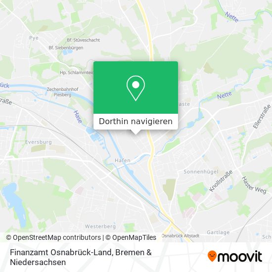 Finanzamt Osnabrück-Land Karte